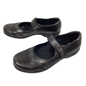 NWOT ABEO Abby Leather Mary Jane Shoe Black